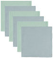 Mininor Muslin Cloths - 70x70 cm - 6-Pack - Grey Seal/Willowgree
