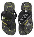 Havaianas Flip Flops - Kids Max Herois - Black/Yellow