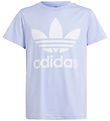 adidas Originals T-Shirt - Trefoil Tee - Lila/Wei