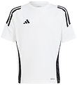 adidas Performance Stuttermabolur - Tiro 24 - Hvítur/Svart