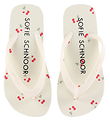 Sofie Schnoor Flip Flops - Off White AOP Cherry