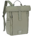 Lässig Changing Bag - GRE Rolltop Up Backpack - Silver Green