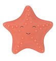Lssig Bath Toy - Natural Rubber - Starfish - Red
