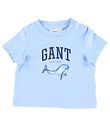 GANT T-paita - Whale Tulosta - Varjostin Blue