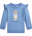 Polo Ralph Lauren Sweatshirt - Light blue w. Soft Toy/Ruffles