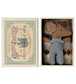 Maileg Mouse - Sleep/Awake Baby Mouse I Matchbox - Blue