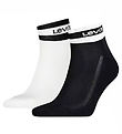 Levis Sneaker-Socken - 2er-Pack - Schwarz/Weiß