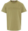 Tommy Hilfiger T-Shirt - Monotype-Prgung - verblasst Olive