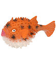 Keycraft Bath Toy - Puffer Fish Water Soaker - Orange/White