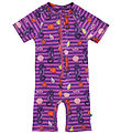 Smfolk Coverall Swimsuit - UV50+ - Spring Pink w. Seahorses
