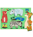 Djeco Jigsaw Puzzle - Wood - 12 Bricks - Coucou Tigers
