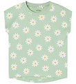 Name It T-Shirt - NmfVigga - Limon Green/Daisy Flower
