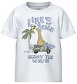 Name It T-Shirt - NmmVux - Bright White/Life Glace Une plage