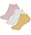 Name It Socks - 3-Pack - NkfVira - White/Pink/Yellow