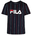 Fila T-Shirt - Labenz - Black Iris/Twee kleuren Striped