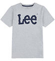Lee T-Shirt - Wackelige Grafik - Vintage Grey Heather