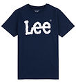 Lee T-shirt - vinglig grafik - Marinbl Blazer