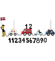 Kids by Friis Birthday Train - Cars w. 11 Numbers