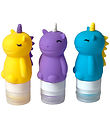 Bouteilles de vinaigrette Yumbox - 3 Pack - Silicone - Unicorn