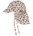 Mikk-Line Sun Hat - Long Neck - Doeskin w. Insects