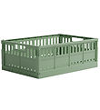 Made Crate Vouwbare box - Maxi - 48x33x17,5 cm - Green Boon Gree