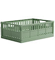 Boîte Pliante Made Crate - Maxi - 48x33x17,5 cm - Green Haricot