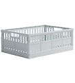 Made Crate Vouwbare box - Maxi - 48x33x17,5 cm - Ice Kubus Blue