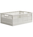 Made Crate Foldable Box - Maxi - 48x33x17.5 cm - Milk