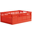 Made Crate Foldable Box - Maxi - 48x33x17.5 cm - So Bright Red
