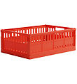 Made Crate Bote Pliante - Maxi - 48x33x17,5 cm - Rouge si vif