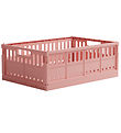 Made Crate Vouwbare box - Maxi - 48x33x17,5 cm - Suikerspin Roze