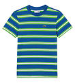 Lacoste T-Shirt - Grn/Blau gestreift