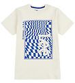Lee T-Shirt - Schachbrettgrafik - White Spargel