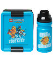 LEGO Storage Lunchbox/Water Bottle - Ninjago - Blue