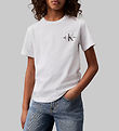 Calvin Klein T-Shirt - Monogramme de poitrine - Bright White