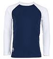 Petit Crabe Swim Top - Raglan - UV50+ - Blue/White