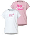 Name It T-shirt - NkfViolet - 2-Pack - Parfait Pink/Bright White