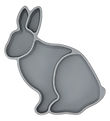 Konges Sljd Bol - Silicone - Bunny - Carrire Blue