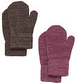 CeLaVi Fustlinge - Wolle/Polyester - 2er-Pack - Weich Mauve m. 