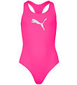 Puma Swimsuit - Racerback - UV50+ - Fluo Pink