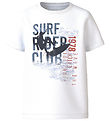 Name It T-shirt - NkmVux - Bright White/Surf Klubb