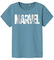 Name It T-Shirt - NkmMango Marvel - Provinciaal Blue