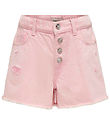 Kids Only Shorts - Denim - KogPetra - Begonia Roze