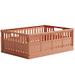 Made Crate Vouwbare box - Maxi - 48x33x17,5 cm - Peachy