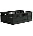 Made Crate Foldable Box - Maxi - 48x33x17.5 cm - Washed Black Sw