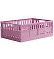 Made Crate Foldable Box - Maxi - 48x33x17.5 cm - Soft Fuchsia