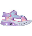 Skechers Sandals w. Light - Flutter Hearts - Pink Multicolour