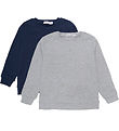 Minymo Sweatshirt - 2er-Pack - Graumeliert