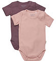 Minymo Romper k/ - 2-pack - Misty Rose