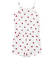 Barboteuse d'Été Name It - NmfVigga - Bright White/Coccinelles